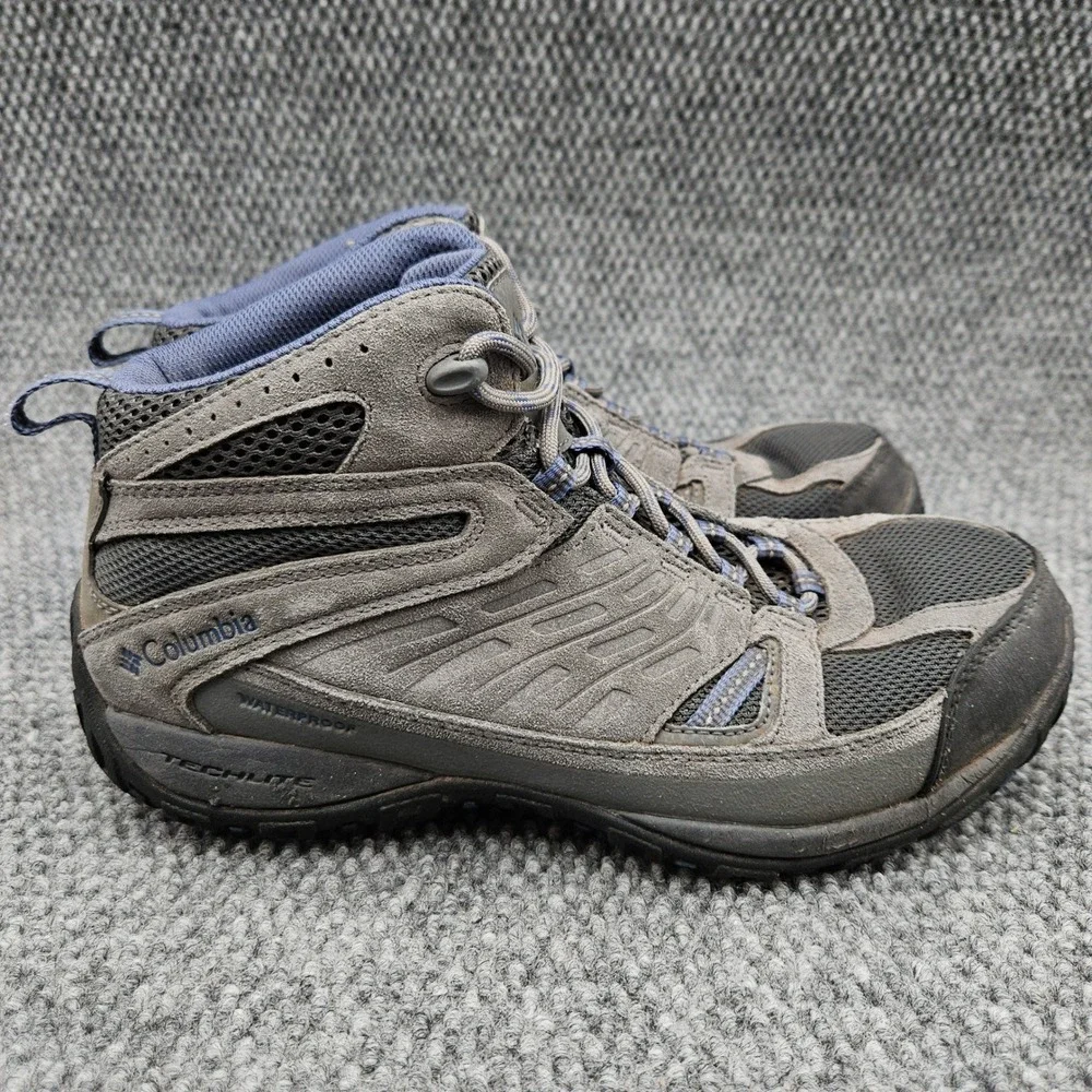 Columbia Access Point (Men's 8.5) Grey Hiking Boots Waterproof Techlite Outdoor